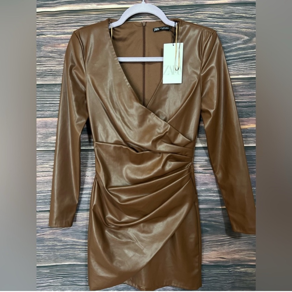 Zara Chocolate Brown Mini Dress - Picture 15 of 15